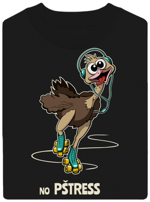 No pštress unisex mikina bez kapucne Black