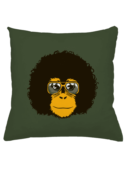Retro opičiak vankúš Olive Green