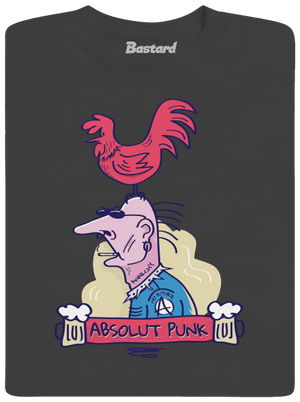 Absolut Punk pánske dlhý rukáv Dark Grey