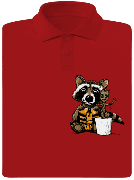 Strážcovia galaxie pánska polokošeľa Red Mal