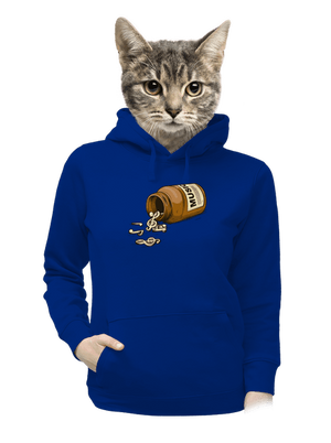 Music Pills dámska mikina klokanka Royal Blue Mal