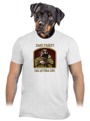 Zase práce? pánske tričko White