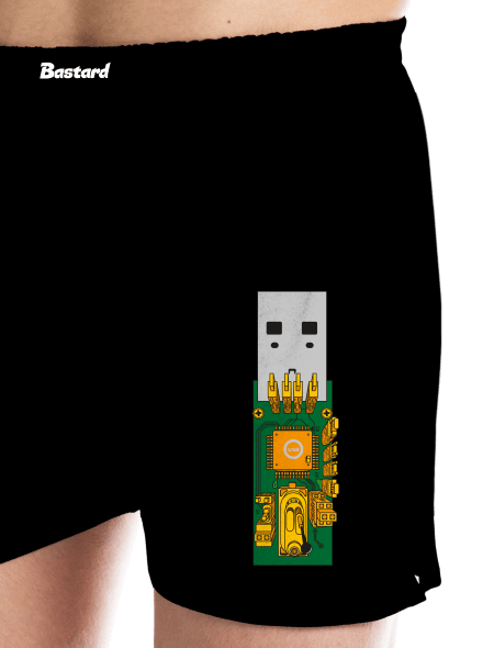 USB city pánske trenky Black