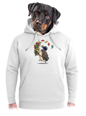 Listár unisex mikina premium Snowwhite