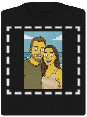 Simpsonovi z vlastnej fotky dámske športové tričko Black