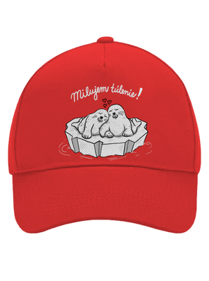 Milujem túlenie šiltovka baseballka Classic Red