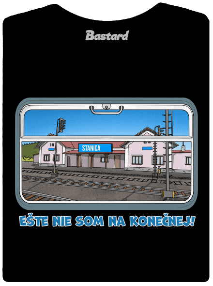 Nie som na konečnej dámske tričko Black