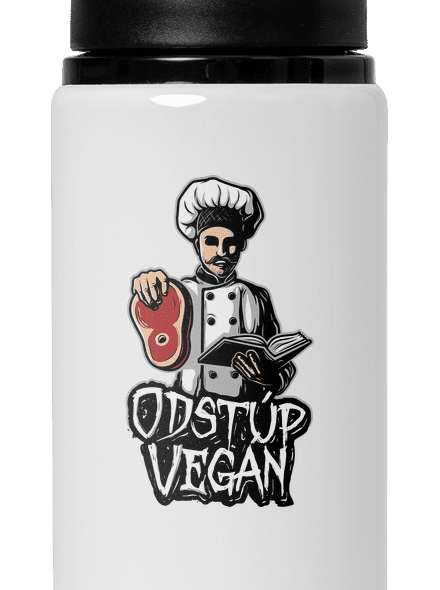 Odstup vegane flaša na vodu White