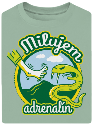 Milujem adrenalín unisex tričko oversized Sage
