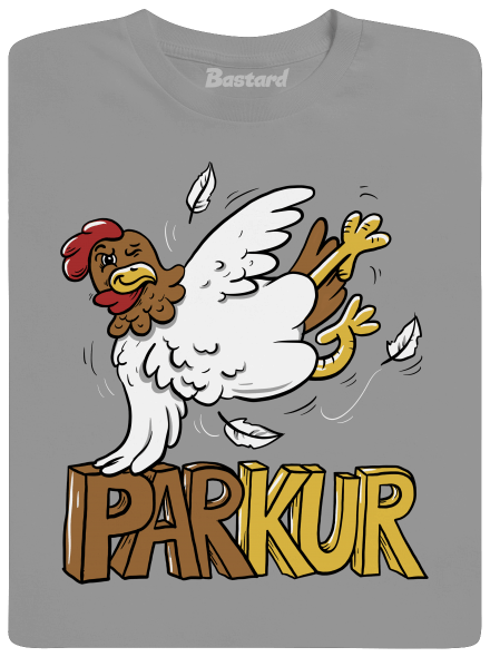 Parkur pánske tričko Sport Grey