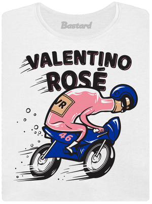 Valentino Rosé dámske tričko s lemom White