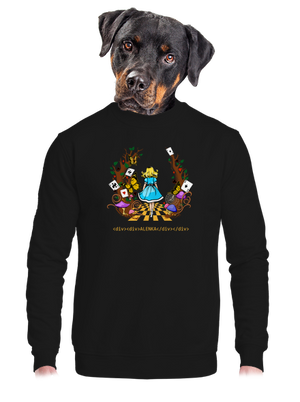 unisex mikina bez kapucne