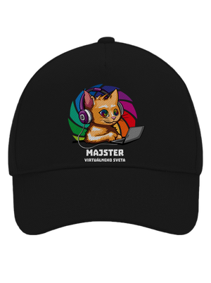 Majster virtuálneho sveta šiltovka baseballka Black