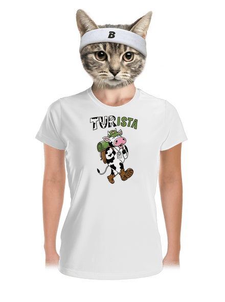 Tur na cestách dámske športové tričko White