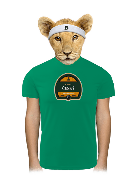 Pivná etiketa detské športové tričko Kelly Green Mal