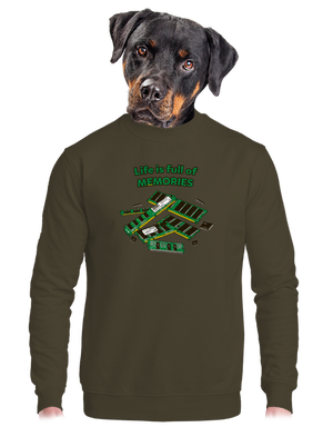 unisex mikina bez kapucne