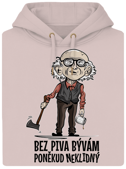 Neklidný bez piva unisex mikina premium Rose Chalk