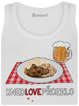 Knedlo vepřo zelo dámske tielko klasické White