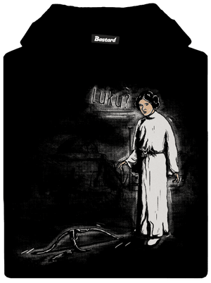 Luke a Leia detská mikina klokanka Black