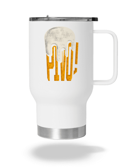 Nápis Pivo termohrnček White