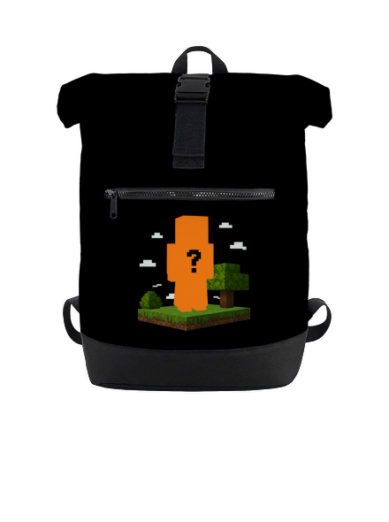 Minecraft z vlastnej fotky batoh Black