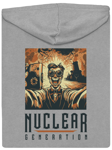 Nuclear generation pánska mikina na zips Light Melange