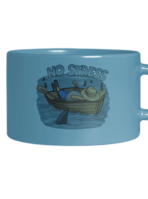 No stress hrnček makronka Blue Macaron