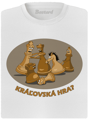 Kráľovská hra dámske športové tričko White