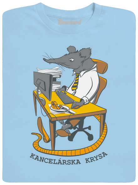 Kancelárska krysa detské tričko Sky Blue
