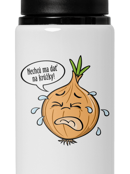 Cibuľa na krúžky flaša na vodu White