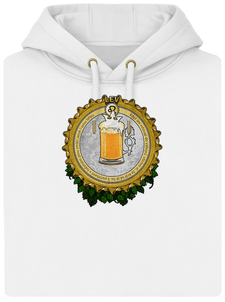 Pivný horoskop: Lev unisex mikina premium Snowwhite
