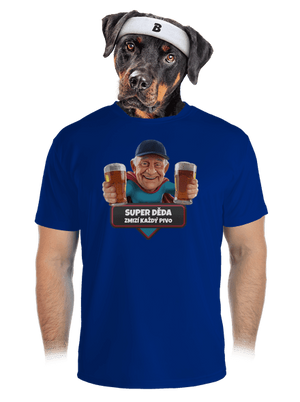 Super dedo pánske športové tričko Royal Blue Mal
