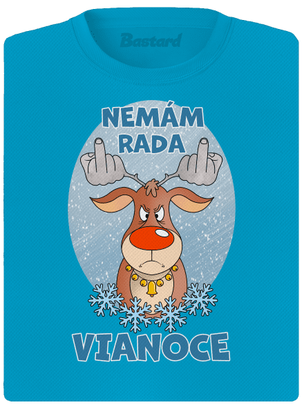 Nemám rád Vianoce dámske športové tričko Blue Atol