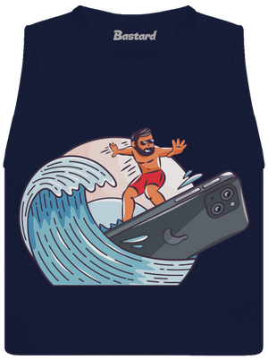 Som surfer dámske tielko voľné Navy