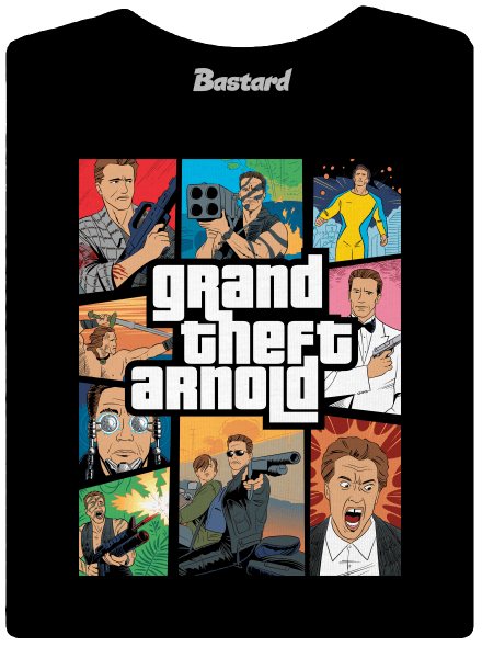 Grand Theft Arnold dámske tričko s lemom Black