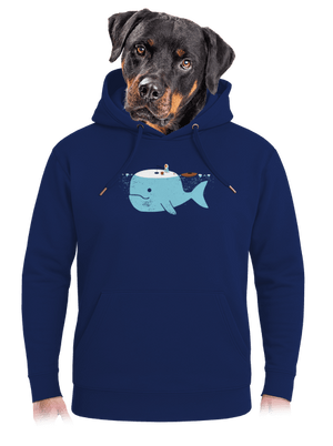 Rybárčenie unisex mikina premium Navy