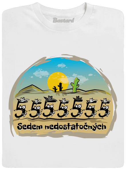 Sedem nedostatočných pánske dlhý rukáv White
