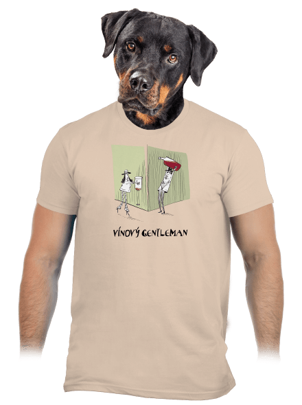 Vínový gentleman  pánske tričko Sand