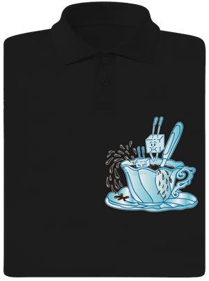 Cukroholik pánska polokošeľa Black