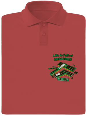 Uchované v pamäti pánska polokošeľa Burgundy