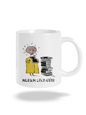 Milujem literatúru klasický hrnček White