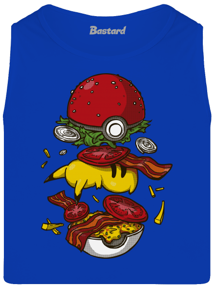 Pokémon burger pánske tielko Royal Blue