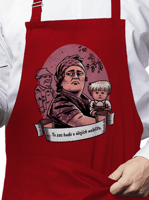 B14: Slavnosti sněženek zástera Red