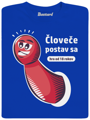 Človeče postav sa pánske dlhý rukáv Royal Blue