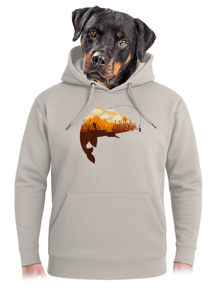 Kapitálny úlovok unisex mikina premium Pastel Macchiato