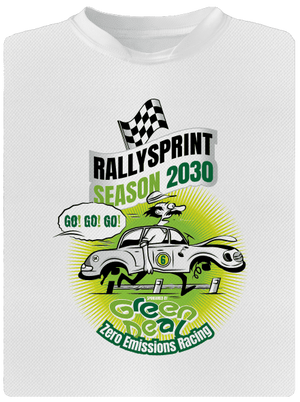 Rallysprint 2030 detské športové tričko White