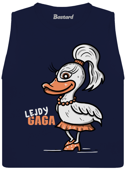 Lejdy Gaga dámske tielko voľné Navy