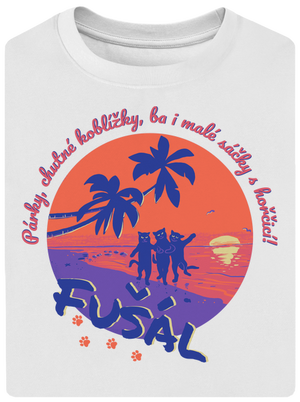 Fušál unisex tričko oversized White