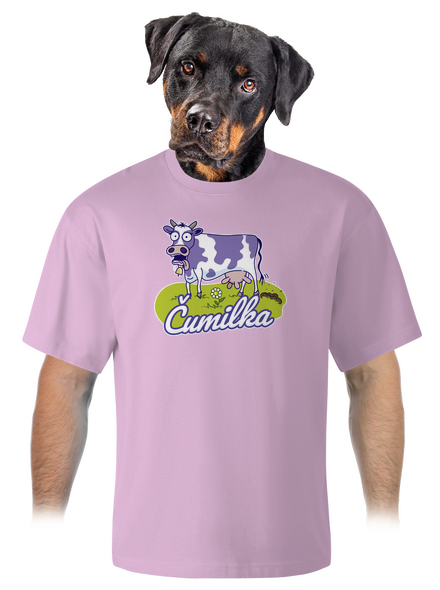 Čumilka unisex tričko oversized Orchid
