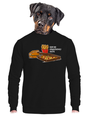 unisex mikina bez kapucne